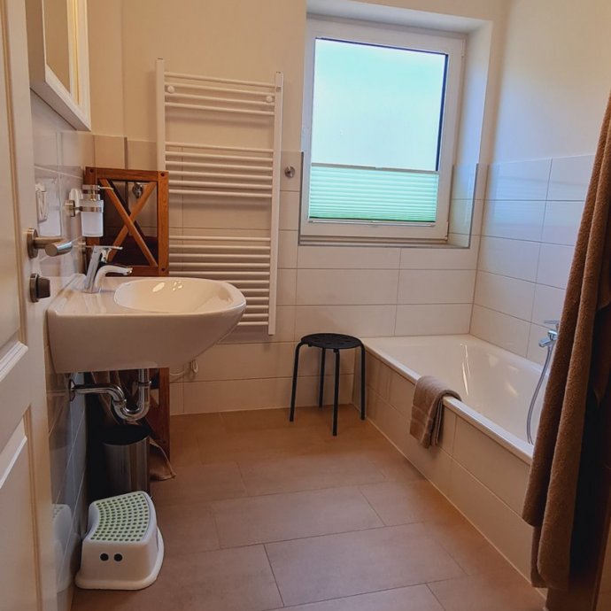 Badezimmer - Ferienwohnung "Fasan" im EG