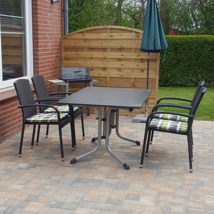 Terrasse - Ferienwohnung "Weizen" im EG